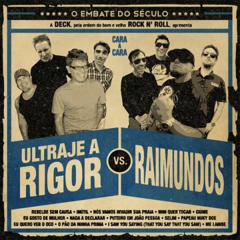 Capa de O embate do século: Ultraje a rigor vs. Raimundos