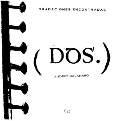 Capa de Grabaciones encontradas, volumen dos