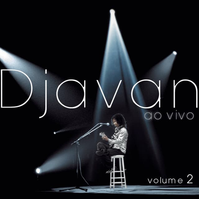 Capa de Djavan "Ao Vivo" - Vol.II