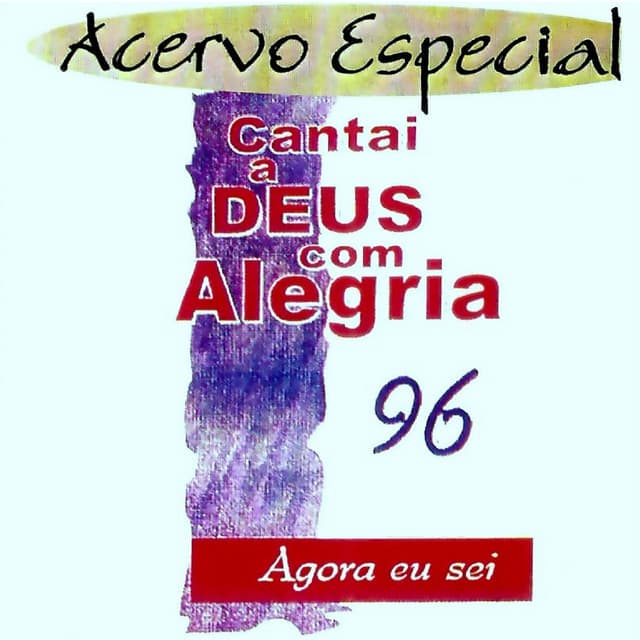 Capa de Cantai a Deus Com Alegria: 1996 (Acervo Especial)