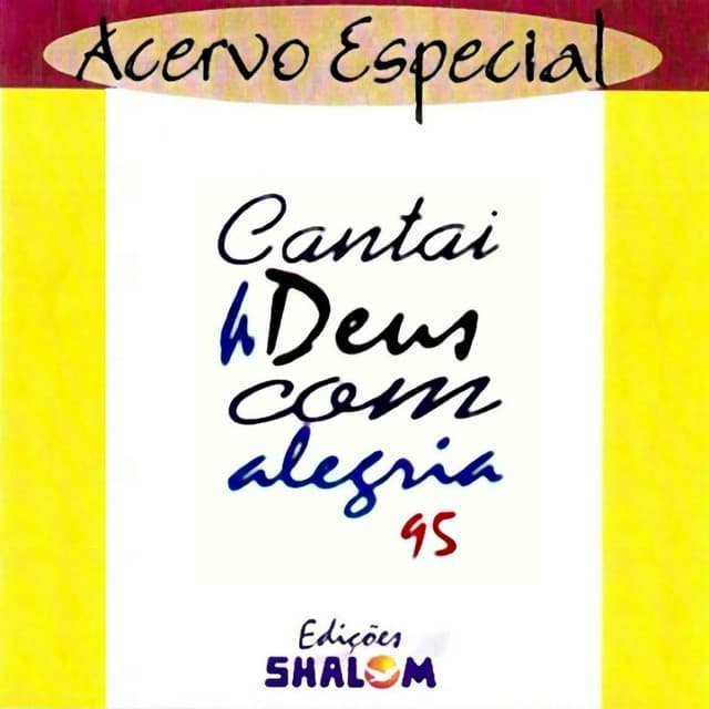 Capa de Cantai a Deus Com Alegria 1995 (Acervo Especial)