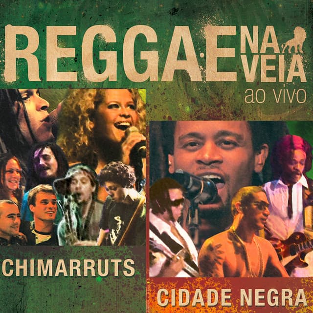 Capa de Reggae Na Veia (Ao Vivo)
