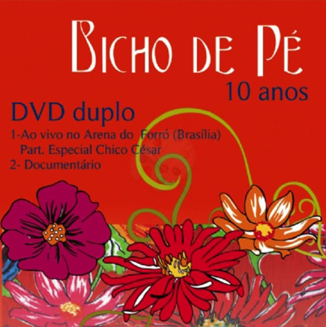 Capa de Bicho de Pé 10 Anos - ao Vivo